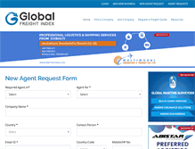 Tablet Screenshot of globalfreightindex.com